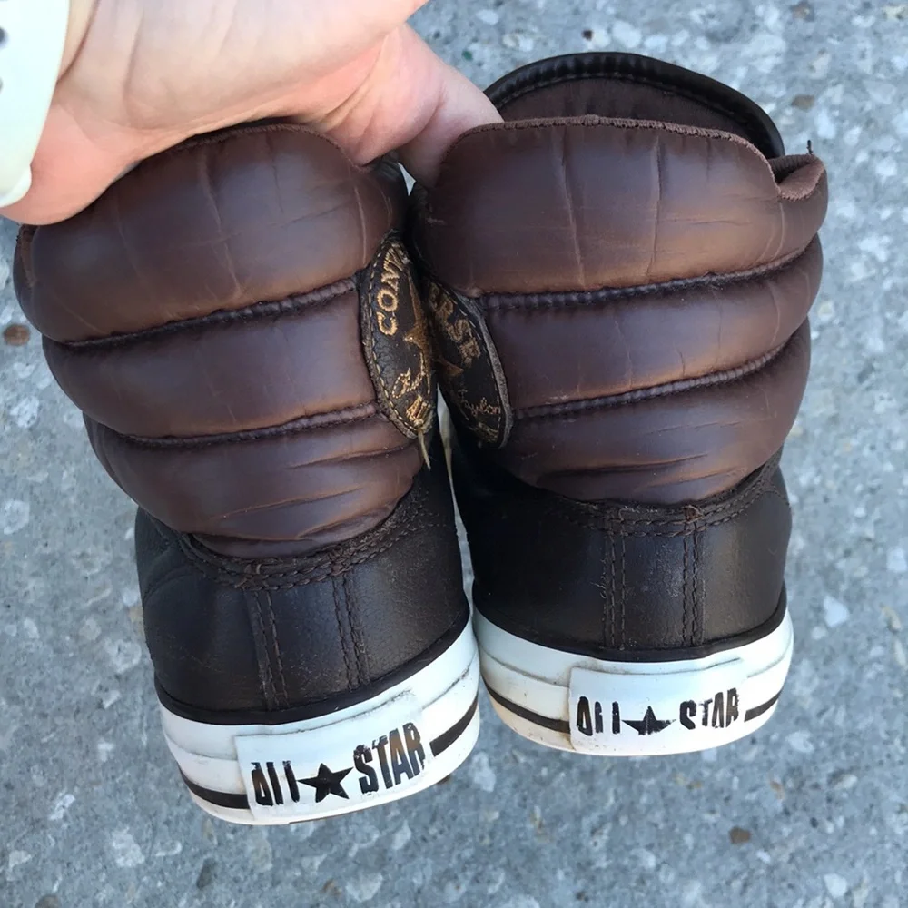 CONVERSE Chuck Taylor Padded Collar High 4 Farben Brown Leather Shoes | …